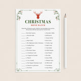Christmas Game For Adults Printable Xmas Movie Match by LittleSizzle