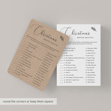 Rustic Christmas Family Games Bundle Kraft Instant Download