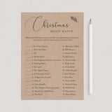 Rustic Christmas Game Printable Movie Trivia by LittleSizzle