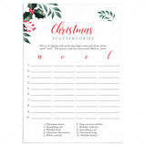 Printable Holiday Party Game Scattergories by LittleSizzle