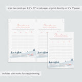 Printable Holiday Game Scattergories