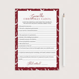 Name The Christmas Song Game Instant Download by LittleSizzle