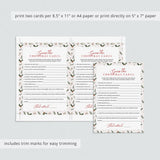 Christmas Songs Game Printable