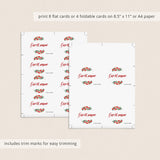Christmas name cards template download by LittleSizzle
