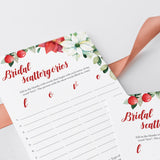 Fun Christmas Bridal Shower Game Printable