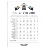 Word Search Christmas Themed Party Game Printable by LittleSizzle