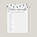 Christmas Game For Kids Word Scramble Printable by LittleSizzle