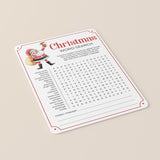 Printable Christmas Party Activity Word Search
