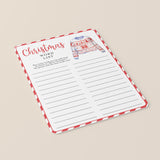 Ugly Sweater Party Activity Word List Printable