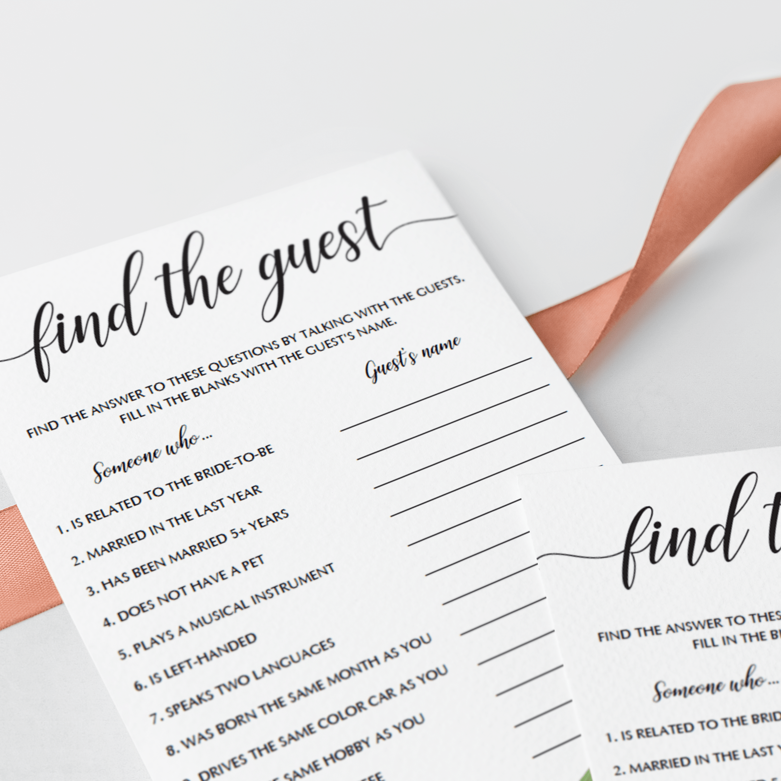 best wedding shower activity ideas