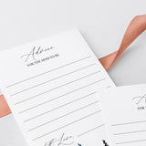Advice Cards for Baby Shower Winter Forest
