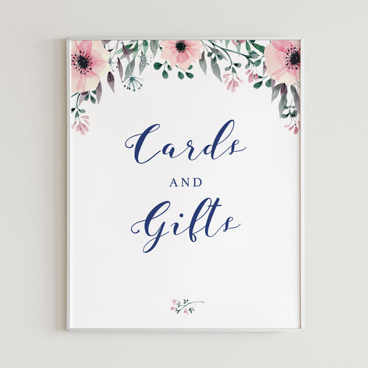 Floral Cards and Gifts Sign Printable by LittleSizzle