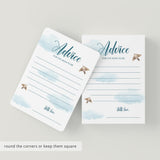 Cloud Baby Shower Advice Cards for Mom-To-Be Printable