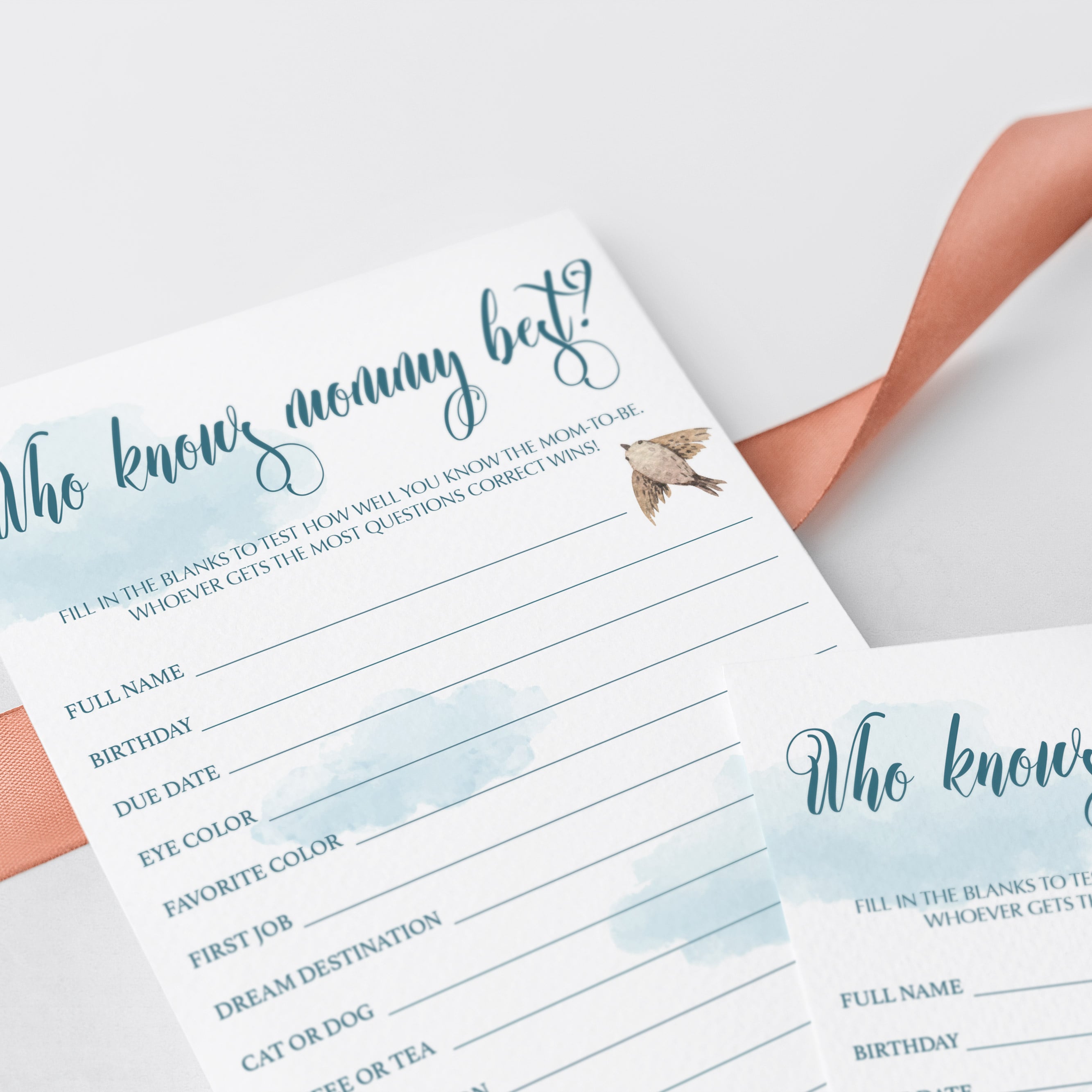 Air baby sprinkle game printable with watercolor clouds by LittleSizzle