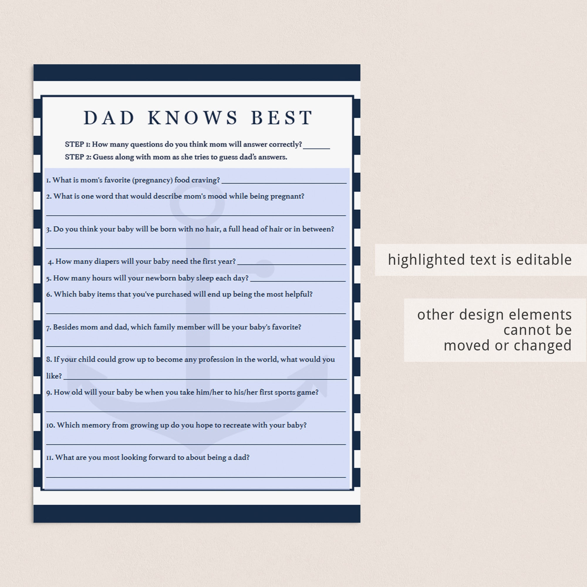 Boy baby shower game templates by LittleSizzle