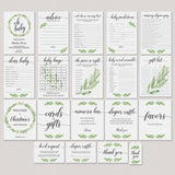 Complete DIY Baby Shower Bundle Greenery by LittleSizzle