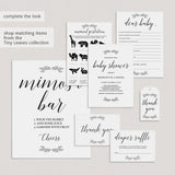 Elegant Baby Shower Signs Bundle Download