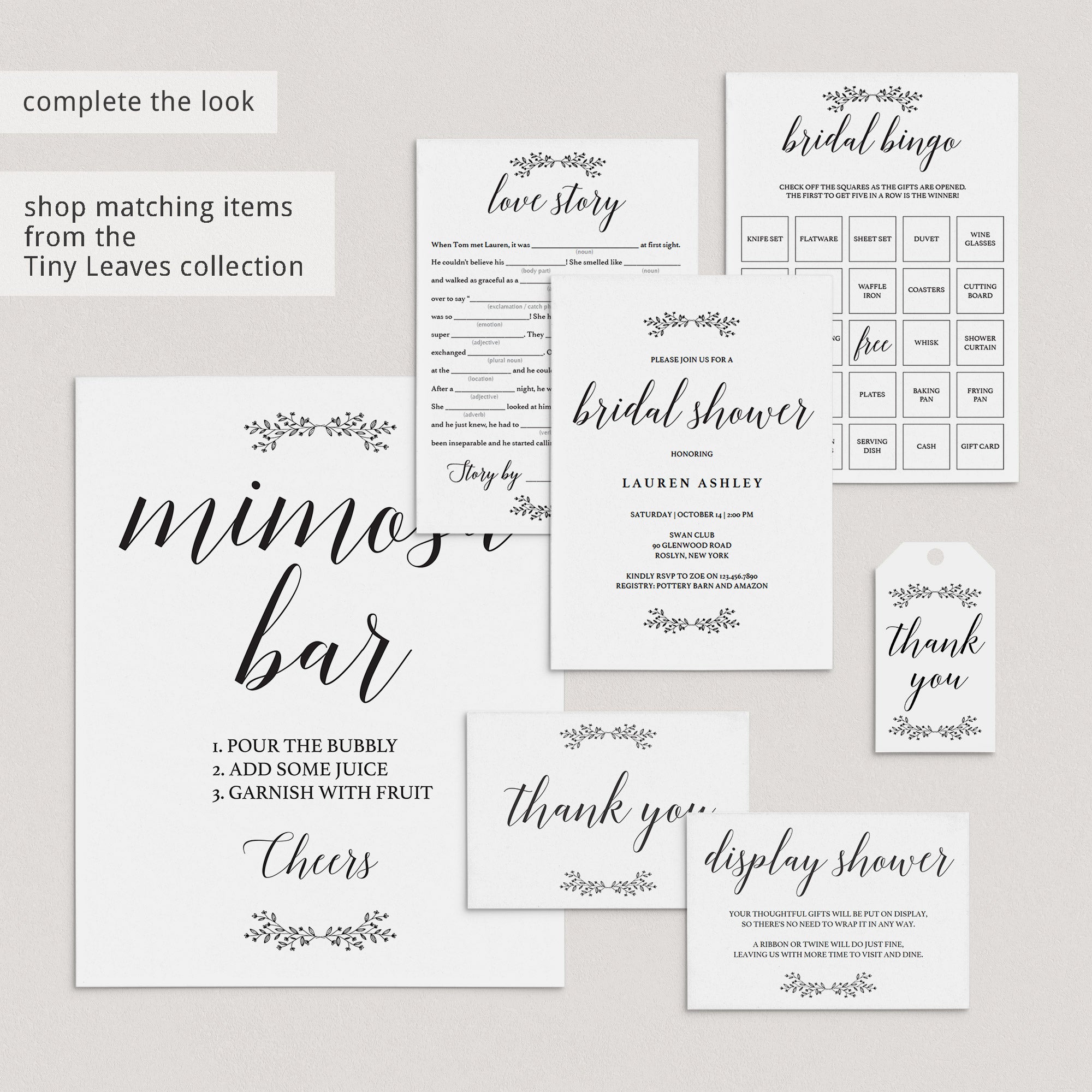 Simple virtual bridal shower invitation by LittleSizzle