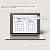 customize your own bridal shower bingo sheets