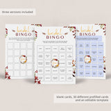 Complete Bridal Shower Bingo Game Autumn Theme by LittleSizzle