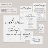 (Virtual) Bridal Shower Emoji Game Black and White