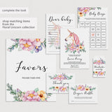 Pink unicorn baby shower ideas by LittleSizzle