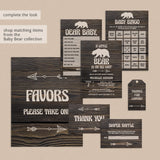 Printable rustic forest themed baby shower games by LittleSizzle