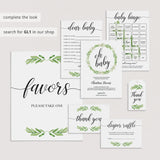 Huge Bridal Shower Games Bundle Greenery Theme