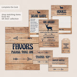 Woodland Baby Shower Invitation Set Template