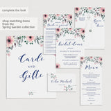 Printable Bridal Word Scramble Game Cards Floral