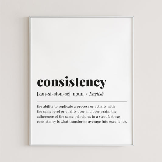 Consistency Definition Print Instant Download by Littlesizzle