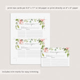 Favorite recipe card for bridal shower printable by LittleSizzle