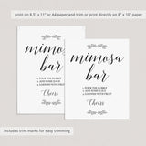 Elegant Baby Shower Signs Bundle Download