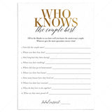 50th Anniversary Party Game Who Knows The Couple Best by LittleSizzle