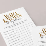 50th Anniversary Party Game Who Knows The Couple Best