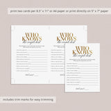 50th Anniversary Party Game Who Knows The Couple Best