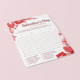Valentine's Day Game for Couples Printable