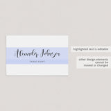 Kraft paper place card template by LittleSizzle