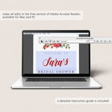 Holiday Bridal Shower Signs Bundle Instant Download