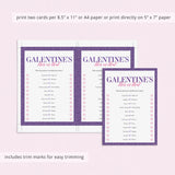 Printable Galentine's Day Game This or That Digital Download