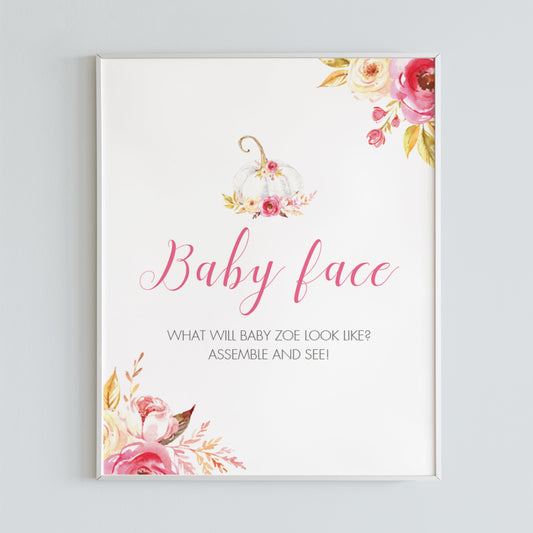 guess the looks baby shower activity for girl by LittleSizzle