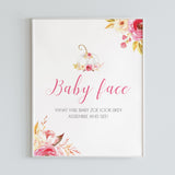 guess the looks baby shower activity for girl by LittleSizzle