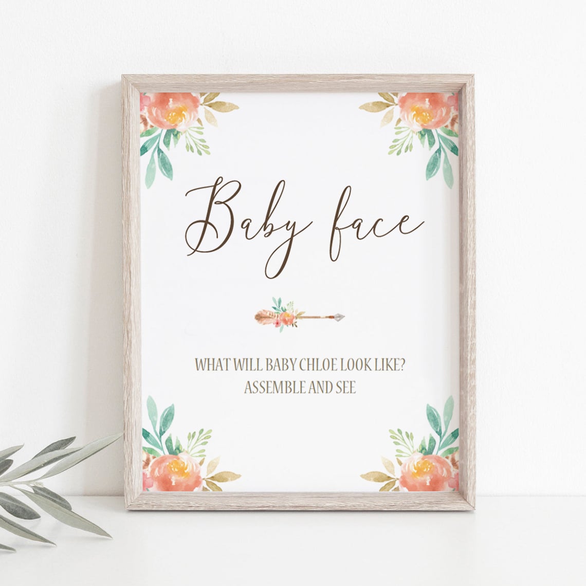 Baby shower prediction game sign by LittleSizzle