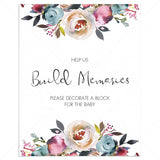Build memories baby shower game decorate a block by LittleSizzle