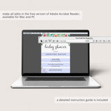 Floral Baby Shower Invitation Set Templates