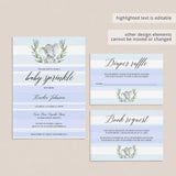 DIY baby sprinkle invitations for boy by LittleSizzle