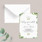 Garden baby sprinkle invitation template by LittleSizzle