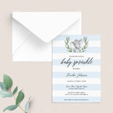Boy baby sprinkle invitation template by LittleSizzle
