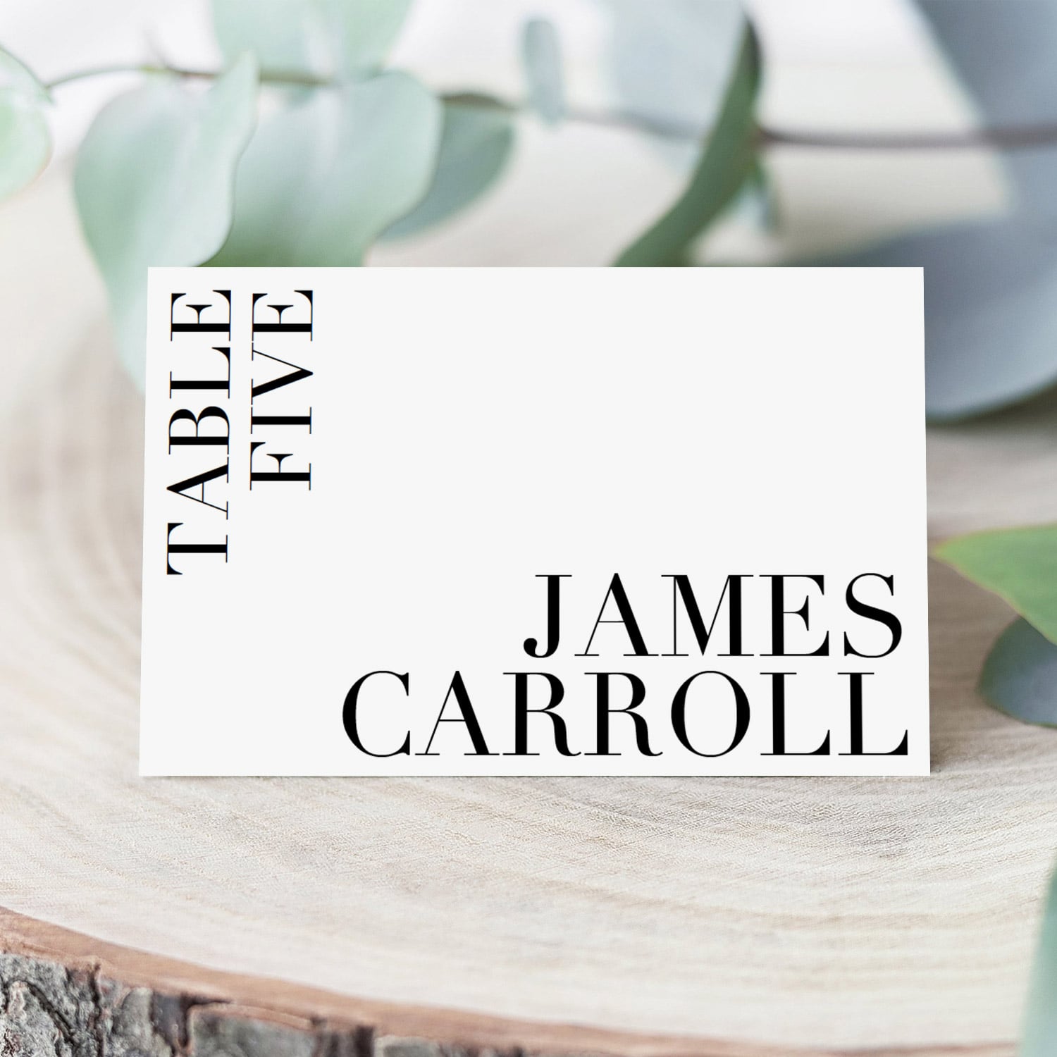 Black and white place cards table decor by LittleSizzle