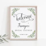Editable Welcome Sign for Garden Party